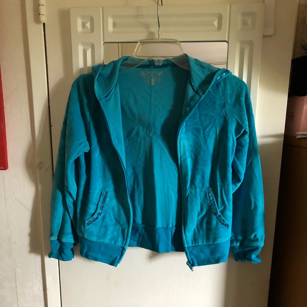 Vintage Total Girl  velvet jacket, size 10-12